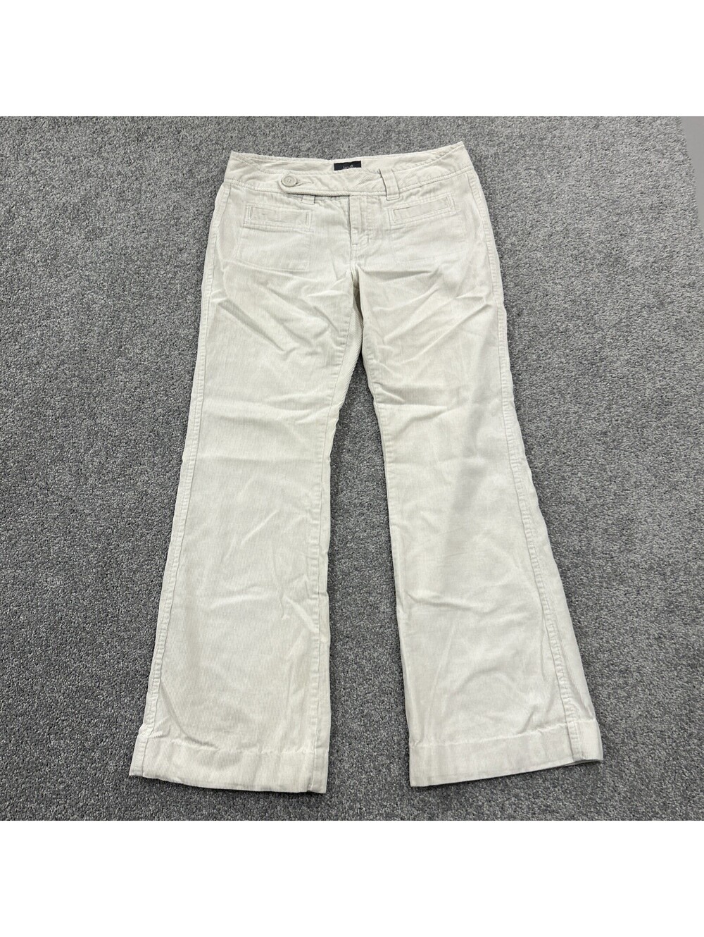 Jacob Connexion Y2K White Corduroy Bootcut Pants Size 9/10 Office Siren Core